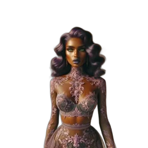 dress, jewelry, concept art, fantasy art transparent PNG cut-out