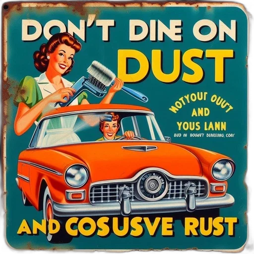 car, comic book art, vintage, poster transparent PNG cut-out