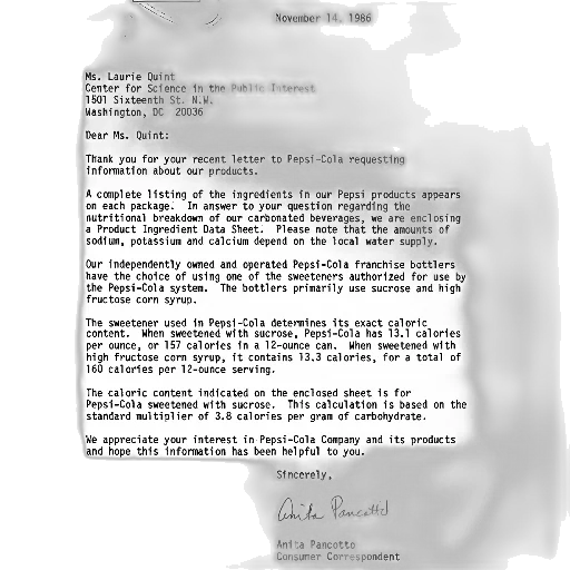 letter, pepsi-cola, laurie, quint transparent PNG cut-out