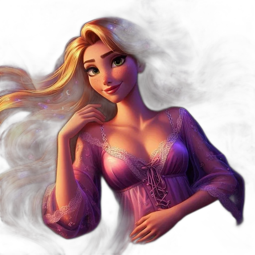 dress, face, fantasy art, photorealistic transparent PNG cut-out