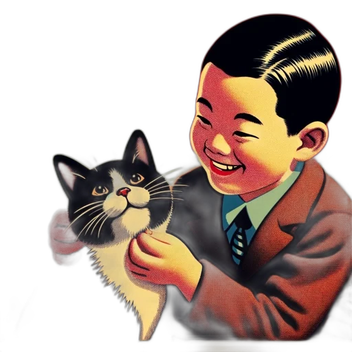 animal, photorealistic, oil painting, cartoon transparent PNG cut-out