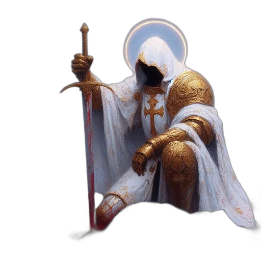 sword, concept art, fantasy art, photorealistic transparent PNG cut-out