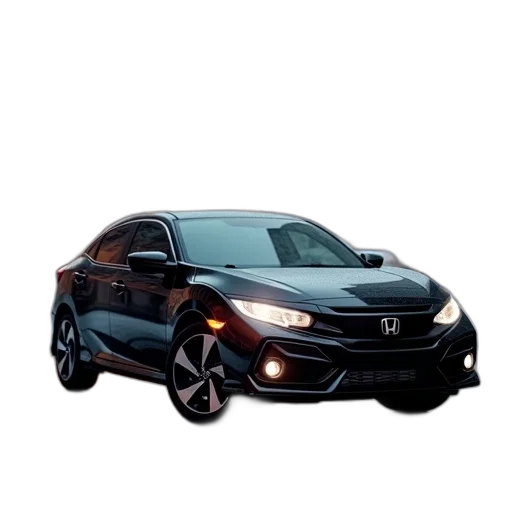 car, 3d render, photorealistic, honda transparent PNG cut-out