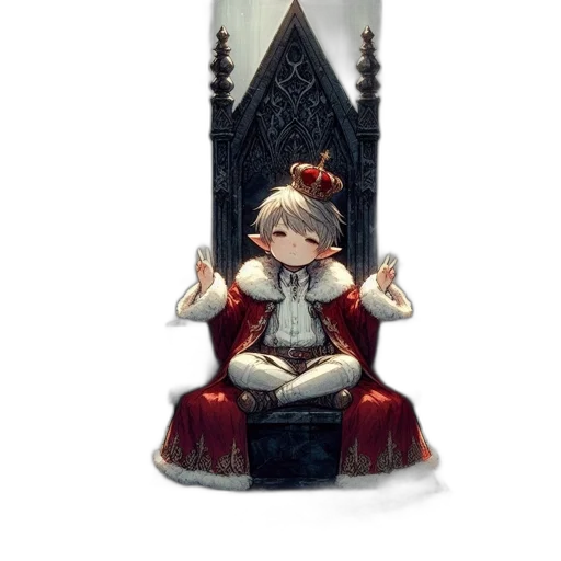 crown, staff, sword, bottle transparent PNG cut-out