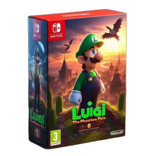 concept art, 3d render, nintendo, switch transparent PNG cut-out