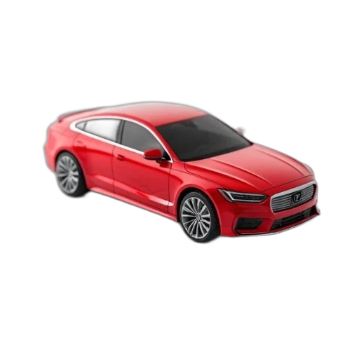 car, 3d render, photorealistic, red transparent PNG cut-out