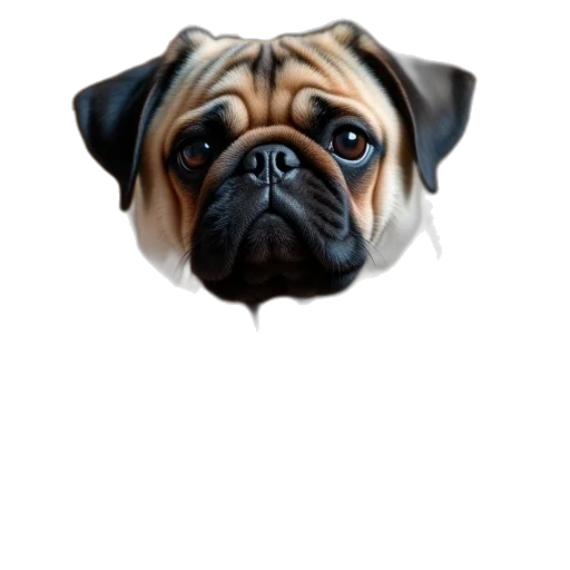 face, animal, creature, photorealistic transparent PNG cut-out