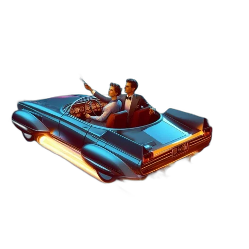 car, weapon, concept art, 3d render transparent PNG cut-out