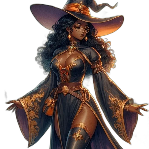 hat, dress, fantasy art, concept art transparent PNG cut-out