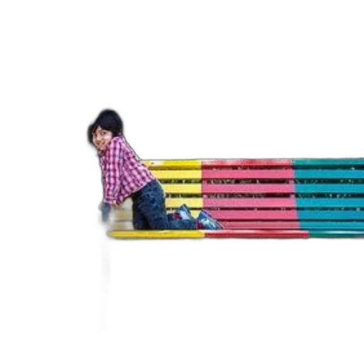 furniture, 3d render, colorful, neon transparent PNG cut-out