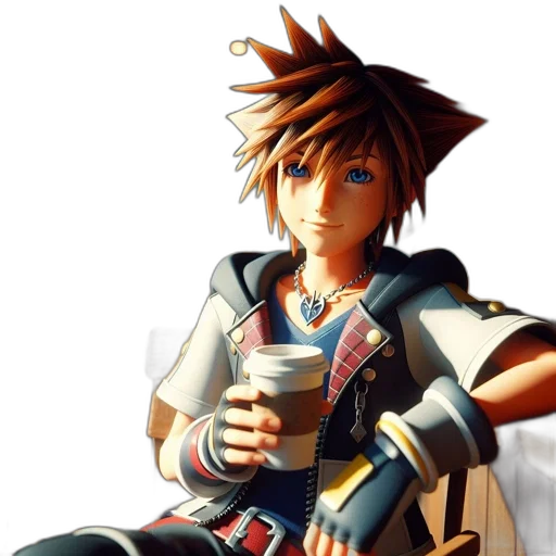 3d render, concept art, pixel art, anime transparent PNG cut-out