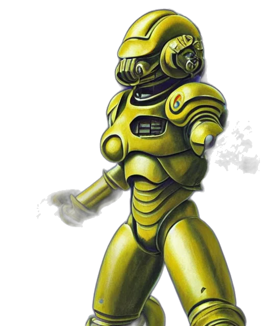 robot, concept art, 3d render, comic book art transparent PNG cut-out