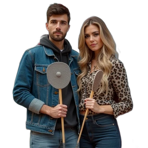 jacket, staff, umbrella, weapon transparent PNG cut-out