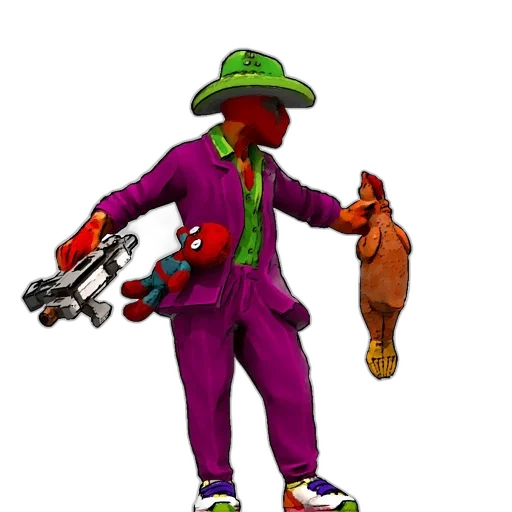 staff, robot, weapon, hat transparent PNG cut-out