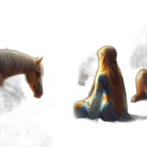creature, hair, animal, concept art transparent PNG cut-out