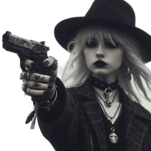 weapon, hat, jewelry, staff transparent PNG cut-out