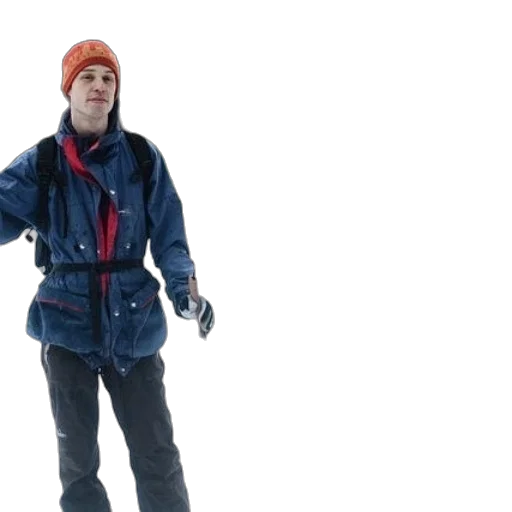 jacket, 3d render, snow, group transparent PNG cut-out