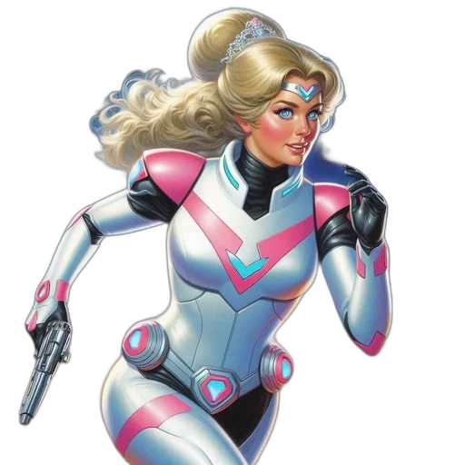 comic book art, concept art, cartoon, space-themed transparent PNG cut-out