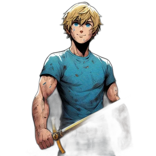 sword, staff, weapon, comic book art transparent PNG cut-out