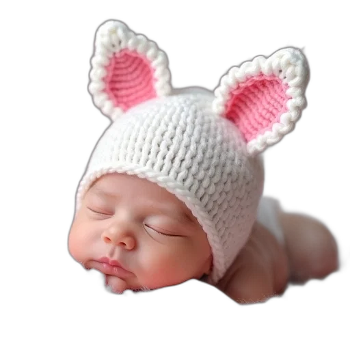 hat, photorealistic, 3d render, newborn transparent PNG cut-out