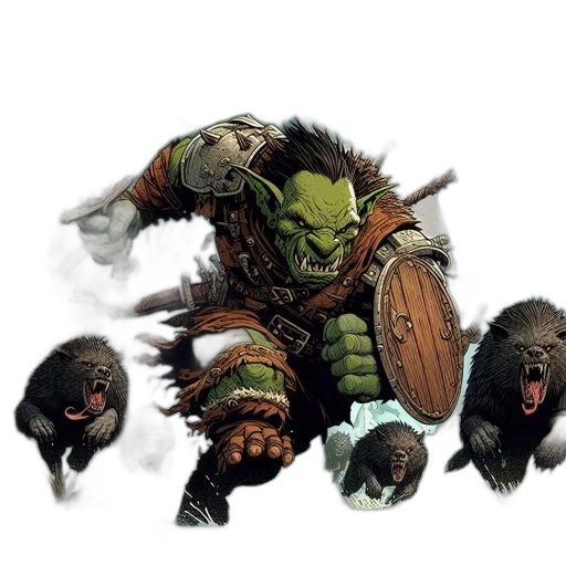 creature, concept art, fantasy art, comic book art transparent PNG cut-out