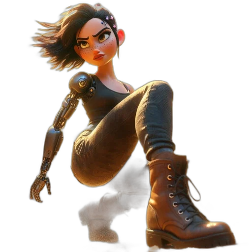 weapon, robot, staff, face transparent PNG cut-out