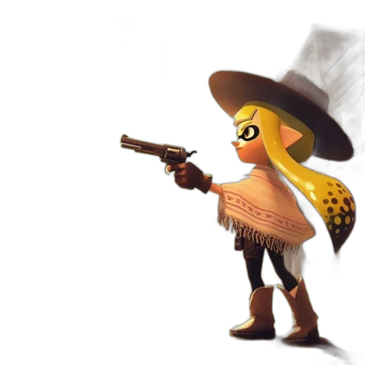 weapon, staff, animal, hat transparent PNG cut-out