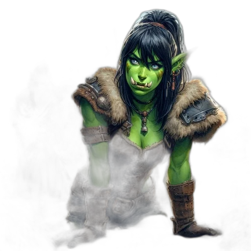 fantasy art, concept art, comic book art, photorealistic transparent PNG cut-out