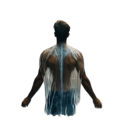 hair, creature, jacket, dress transparent PNG cut-out