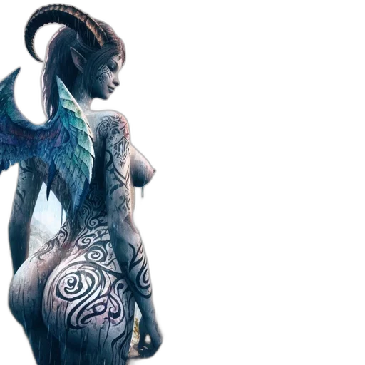 dragon, dress, creature, concept art transparent PNG cut-out