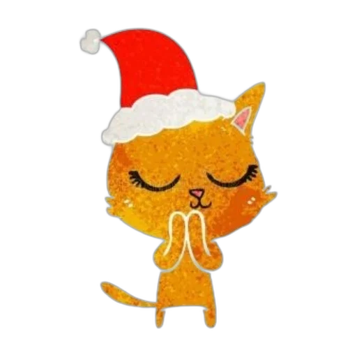 pixel art, cute, orange, cat transparent PNG cut-out