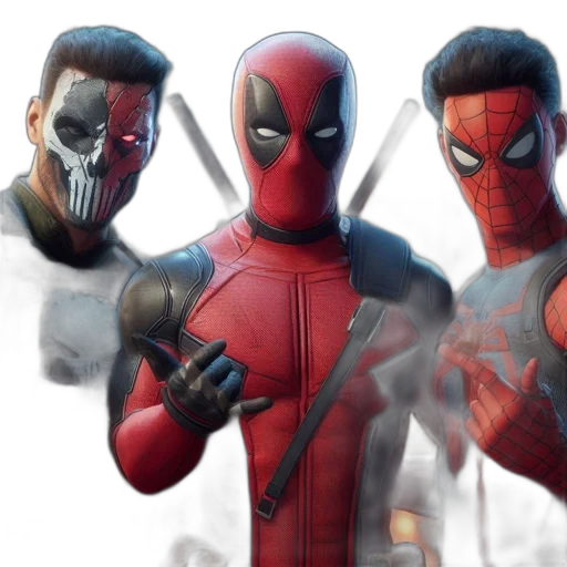 mask, concept art, comic book art, 3d render transparent PNG cut-out