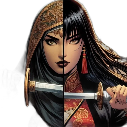 sword, comic book art, fantasy art, concept art transparent PNG cut-out