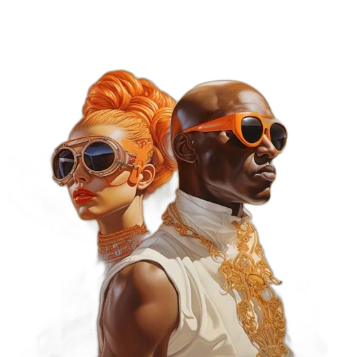 mask, concept art, comic book art, cyberpunk transparent PNG cut-out