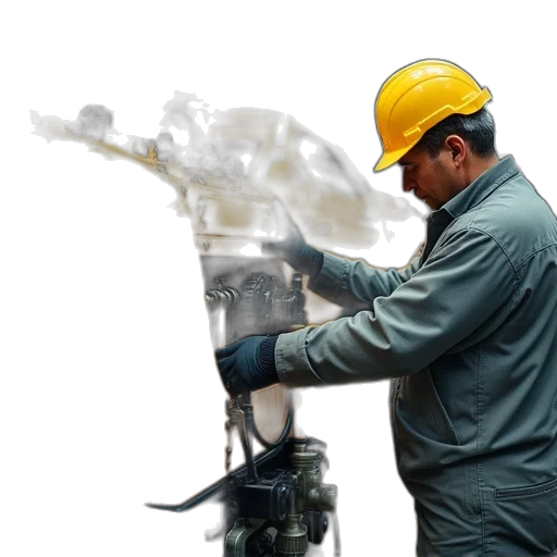 staff, robot, photorealistic, male transparent PNG cut-out
