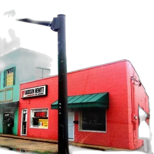 building, fog, city street, fire transparent PNG cut-out