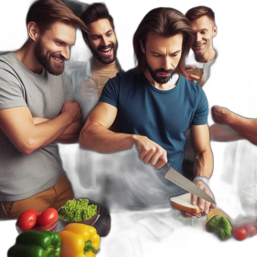 food, hair, photorealistic, concept art transparent PNG cut-out