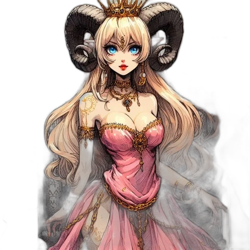 dress, fantasy art, concept art, anime transparent PNG cut-out