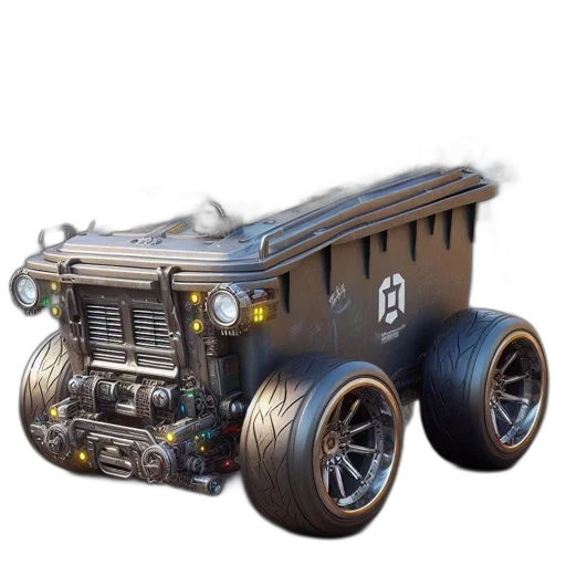 car, robot, weapon, creature transparent PNG cut-out