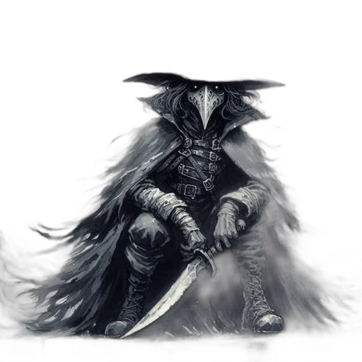 sword, mask, dragon, staff transparent PNG cut-out