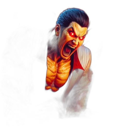 face, concept art, comic book art, photorealistic transparent PNG cut-out