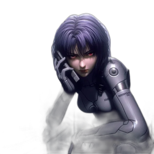 robot, face, cyberpunk, concept art transparent PNG cut-out