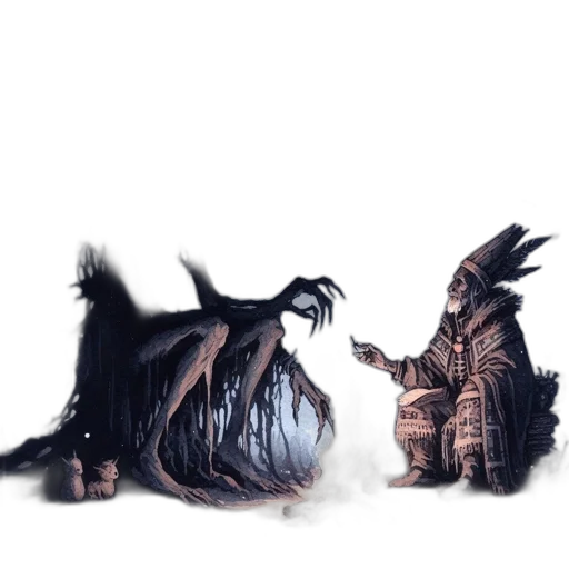 dragon, creature, mask, hair transparent PNG cut-out