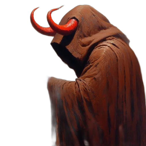 mask, creature, face, staff transparent PNG cut-out