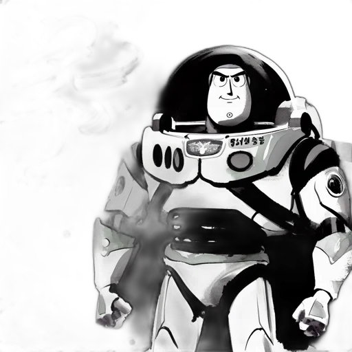 robot, comic book art, concept art, cartoon transparent PNG cut-out