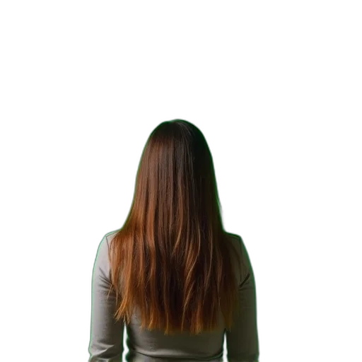 hair, dress, jacket, staff transparent PNG cut-out