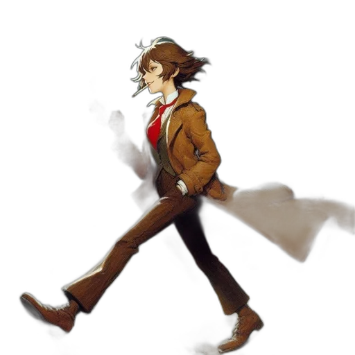 jacket, staff, weapon, concept art transparent PNG cut-out