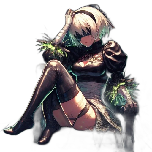 staff, weapon, flower, robot transparent PNG cut-out