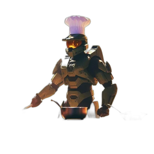 robot, weapon, staff, mask transparent PNG cut-out