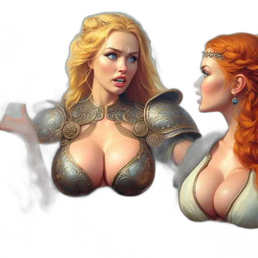 fantasy art, concept art, comic book art, photorealistic transparent PNG cut-out